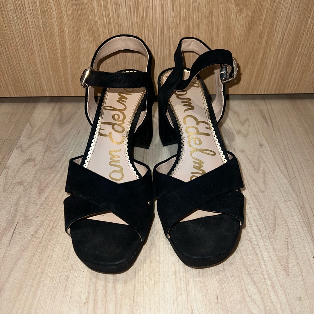 Sam Edelman Black Platform Heels - Picture 6 of 6